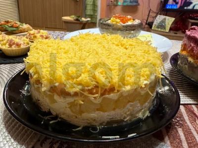 Salotos su ananasais ir krevetėmis Žingsnis 7