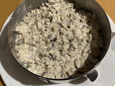 Silkė po šubomis su obuoliu Žingsnis 2