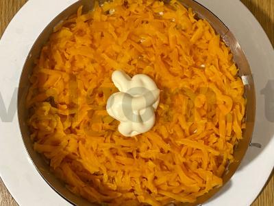 Silkė po šubomis su obuoliu Žingsnis 4