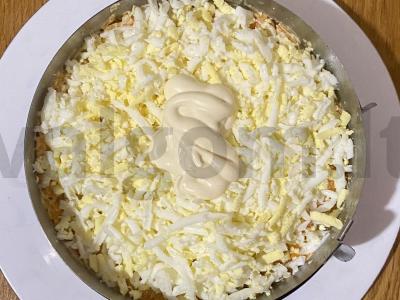 Silkė po šubomis su obuoliu Žingsnis 6