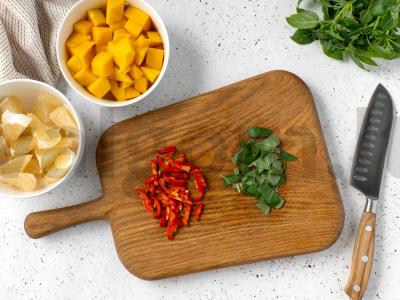 Salotas su mango ir pomelo Žingsnis 3