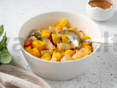 Salotas su mango ir pomelo Žingsnis 6