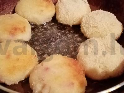 Bulvių kotletai su šonine Žingsnis 8