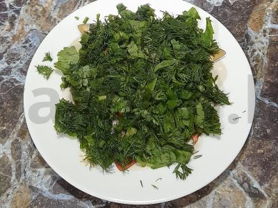 Morkų salotas su sezamo sėklomis ir graikiniais riešutais Žingsnis 2