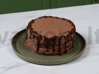 Uogų tortas su šokoladiniais biskvitais ir kremu Žingsnis 14