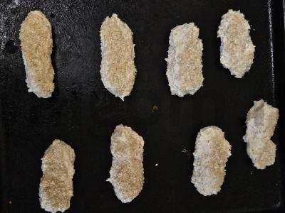 Varškės lazdelės su sezamu Žingsnis 3