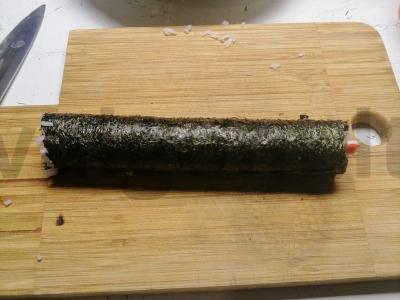 Rulonai su krabų mėsa ir varškės sūriu su krevetėmis Žingsnis 5