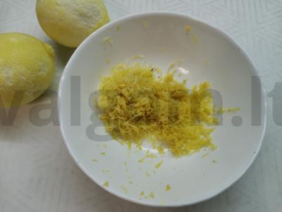 Citrinų kurdas tortui Žingsnis 1