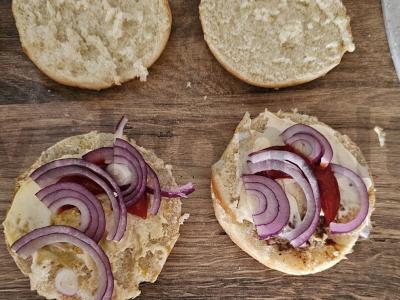 Namų burgeris su liesu majonezu Žingsnis 7