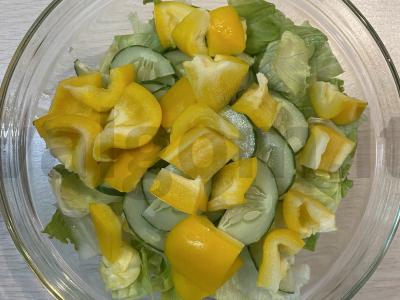 Jautienos salotos su graikiniais riešutais Žingsnis 2