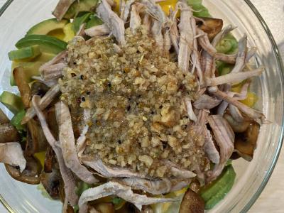 Jautienos salotos su graikiniais riešutais Žingsnis 6