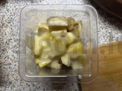 Jogurtas su bananais, mangais ir chia sėklomis Žingsnis 4