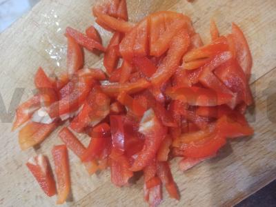 Salotas „Raudonasis spalis“ Žingsnis 2