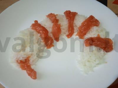 Sushi „Drakonas“ Žingsnis 2