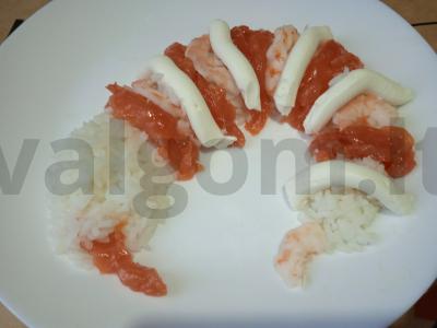 Sushi „Drakonas“ Žingsnis 4