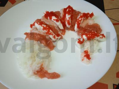 Sushi „Drakonas“ Žingsnis 5
