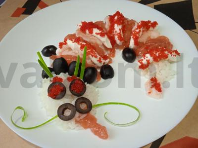 Sushi „Drakonas“ Žingsnis 6