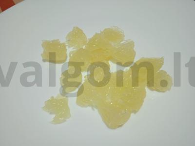 Vaisių salotos sviti krepšelyje Žingsnis 1