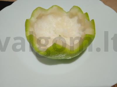 Vaisių salotos sviti krepšelyje Žingsnis 7