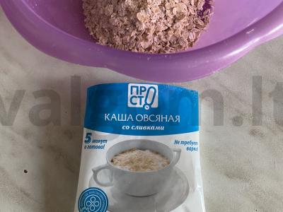 Greitai paruošiami avižiniai blynai su cinamonu Žingsnis 1