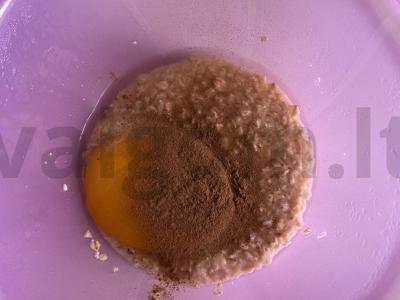 Greitai paruošiami avižiniai blynai su cinamonu Žingsnis 3