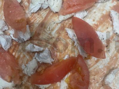 Pica „Vištienos“ su pomidorais Žingsnis 4