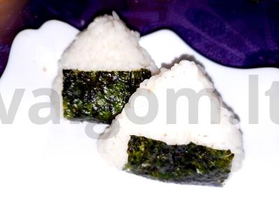 Namų onigiri su nori traškučiais Žingsnis 3