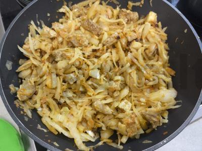 Troškinta rauginta kopūstai su kiauliena Žingsnis 7