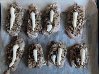 Kalakutiena su grybais kaimiškai Žingsnis 8