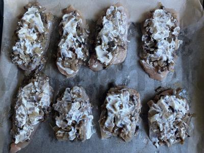 Kalakutiena su grybais kaimiškai Žingsnis 9