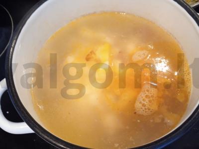 Sriuba su pupelėmis ir vištienos skrandžiais Žingsnis 4