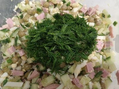 Žirnių salotos Žingsnis 5