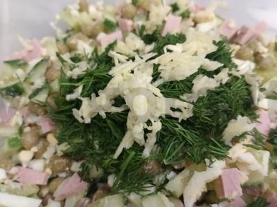 Žirnių salotos Žingsnis 6