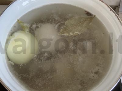 Vištienos sriuba su raugintais kopūstais ir grikiais Žingsnis 2