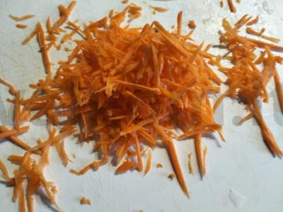 Makaronai su vištienos skrandžiais Žingsnis 2