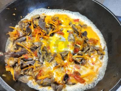 Makaronai su vištienos skrandžiais Žingsnis 6