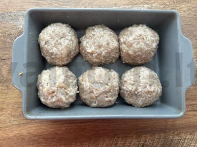 Mėsos ežiukai grietinės-tomato padaže Žingsnis 5