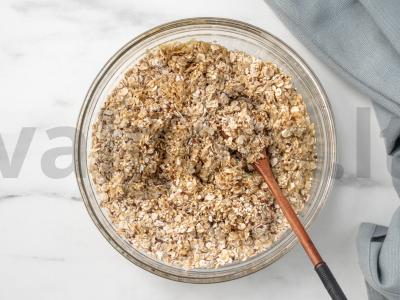 Namų granola su džiovintomis vyšniomis ir šokoladu Žingsnis 3