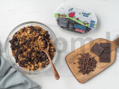 Namų granola su džiovintomis vyšniomis ir šokoladu Žingsnis 5
