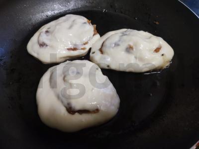 Kefyro blynai su uogiene Žingsnis 3