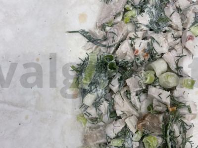 Užkandis iš lavašo „Žalioji“ Žingsnis 5