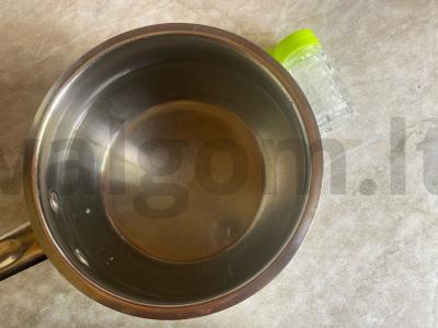 Bulvės „Bom“ su šonine ir sūriu Žingsnis 1