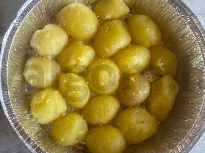 Bulvės „Bom“ su šonine ir sūriu Žingsnis 5