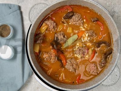 Uzbekų sriuba „Mastava“ Žingsnis 8