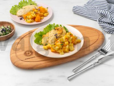 Vištienos krūtinėlė su moliūgu pagrindine nuotrauka