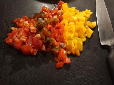 Salotas „Itališkas“ su upėtakiu ir alyvuogėmis Žingsnis 2