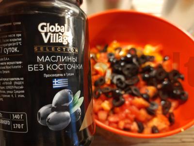 Salotas „Itališkas“ su upėtakiu ir alyvuogėmis Žingsnis 3