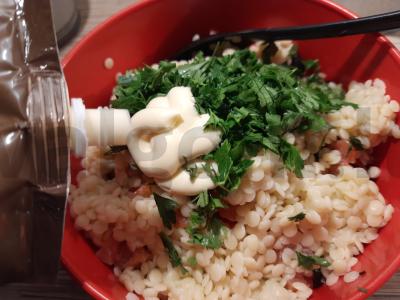 Salotas „Itališkas“ su upėtakiu ir alyvuogėmis Žingsnis 7