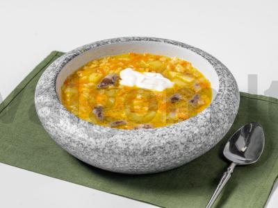 Vištienos širdelių sriuba pagrindine nuotrauka