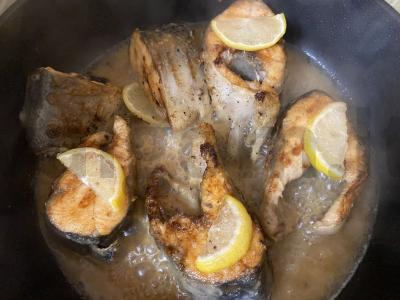 Kepta lašiša su juodaisiais pipirais Žingsnis 8